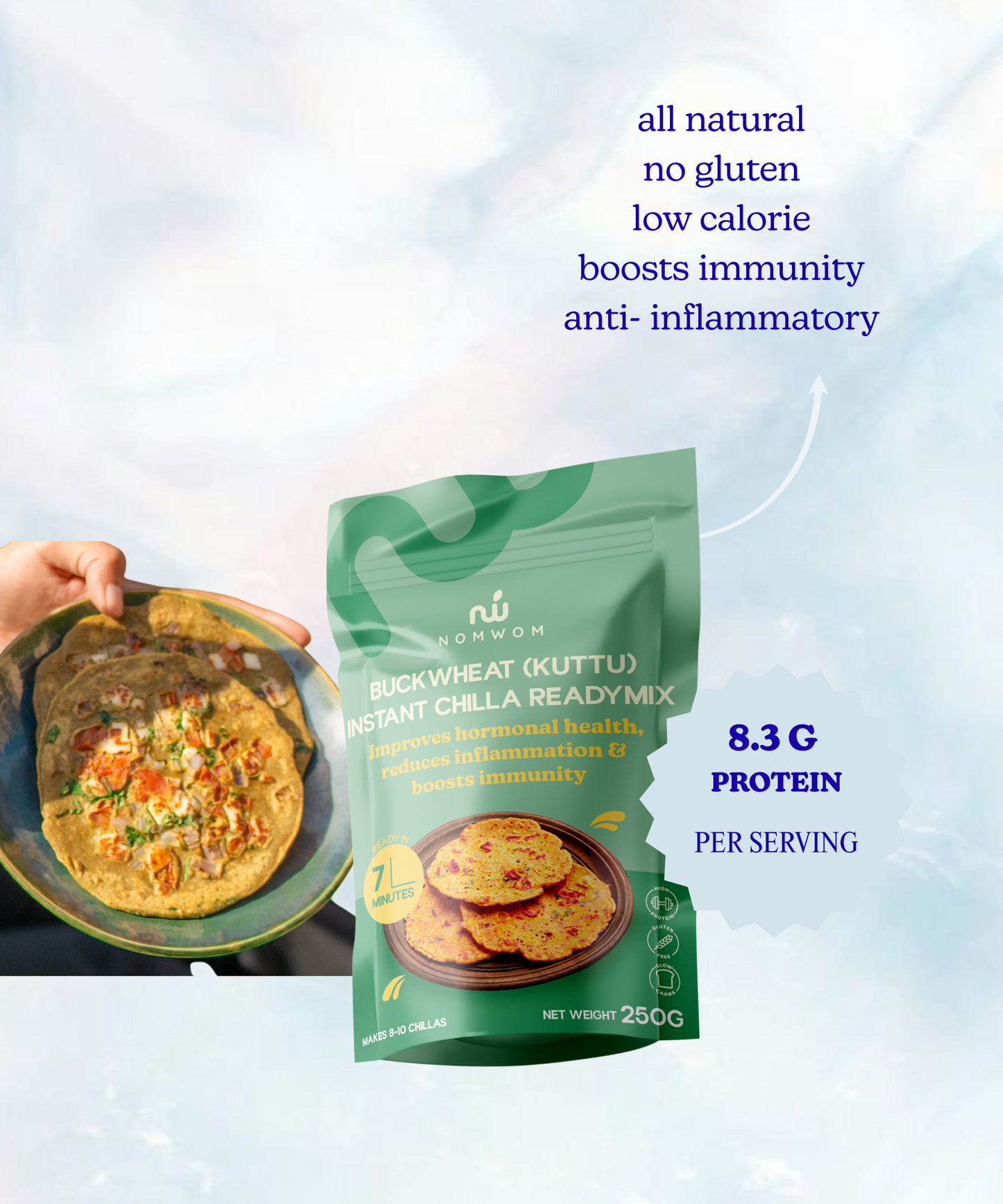 Buckwheat Instant Chilla Readymix